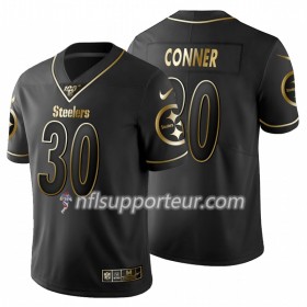Maillot Homme Pittsburgh Steelers James Conner 30 Nike Noir Golden Edition 100th